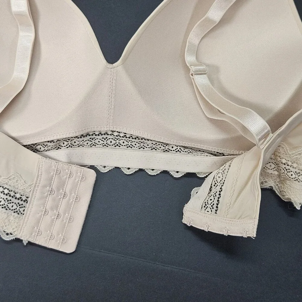 Rene Rofe Sz 36D Women Lingerie Nude Wireless Lightly Padded Contour/T-shirt Bra - Picture 6 of 9